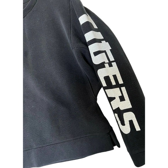 JUST FEMALE Womens Sweatshirt Black OSAKA TIGERS Pullover Spellout Size S - Picture 4 of 6